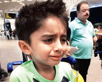 Travel document missing, boy left alone at airport