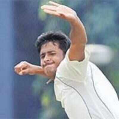 Karnataka's Sharath takes five to rock UP