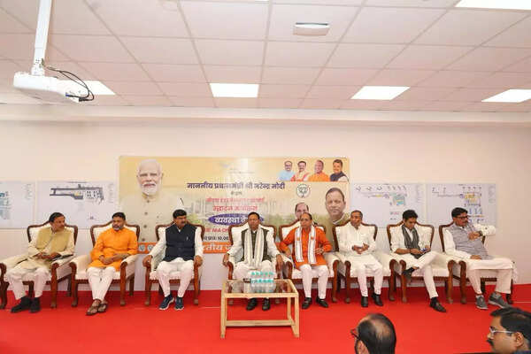 UP BJP chief holds review meeting at Noida airport, DM inspects venue