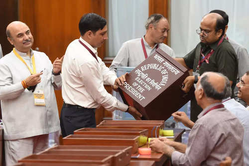 The counting of votes for the presidential election is underway at the Parliament