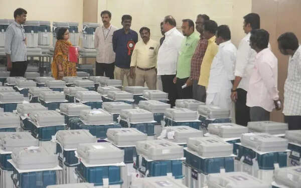EVMs secured, moved to strongrooms under 3-tier security