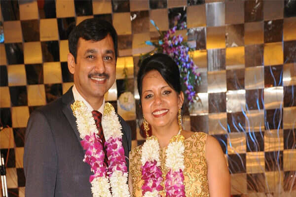 Traditional wedding vows renewed in westernattires at the 25th wedding anniversary of Neelam and Manish Gupta atHotel Centre Point in Nagpur