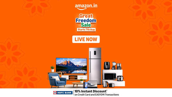 Amazon Great Freedom Sale 2026: Up to 65% Off on Washing Machines, Fridges, TVs and More