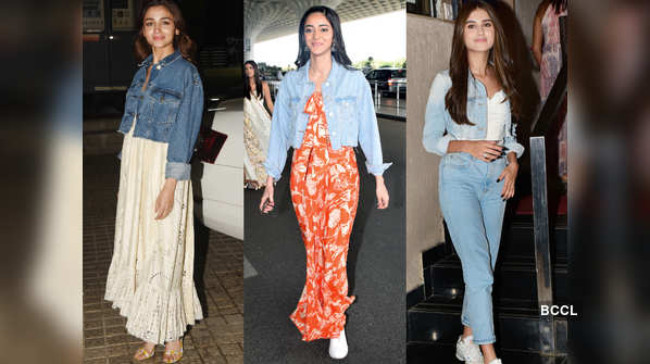 Street style fashion: Tara Sutaria, Ananya Panday, Shraddha Kapoor and more Bollywood divas rocking the cropped denim jacket; see pictures