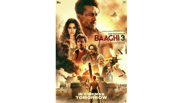 'Baaghi 3': Ahead of the film's release, Tiger Shroff unveils a new intriguing poster