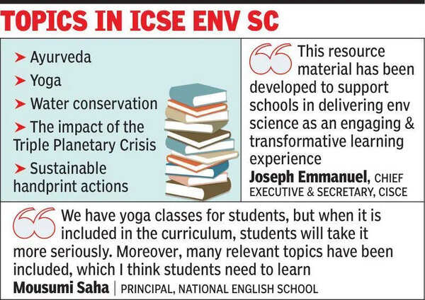 Ayurveda, yoga enter CISCE curriculum