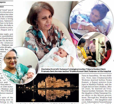 Wadiyar heir gives birth to many firsts