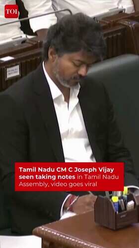 Joseph Vijay Seen Taking Notes in Tamil Nadu Assembly Goes Viral