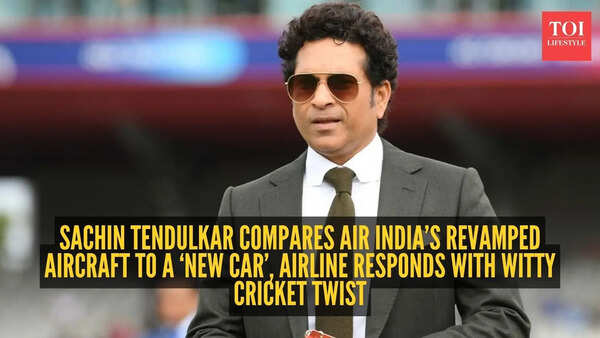 ‘New car feeling’: Sachin Tendulkar praises Air India’s upgraded aircraft, airline drops perfect cricket pun