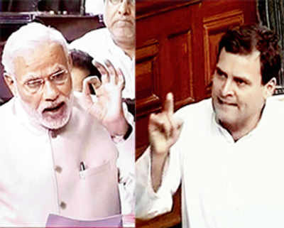 Modi talks of unity in RS, is slammed by Rahul in LS