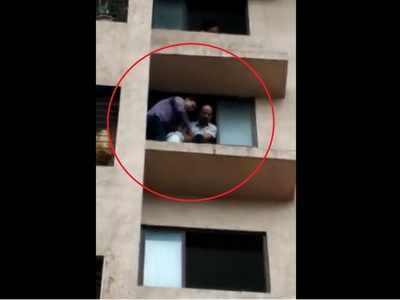 Video: Woman attempts suicide from 6th floor of Thane building