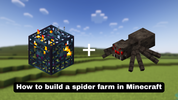 How to build a spider farm in Minecraft