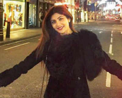 London calling Shilpa Shetty and family