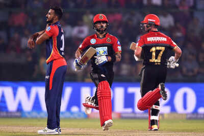 Highlights DD vs RCB: AB De Villiers, Virat Kohli take Royal Challengers Bangalore to victory