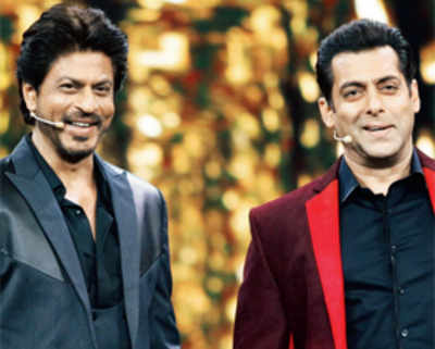 Shah Rukh Khan and Salman Khan reunite on Bigg Boss