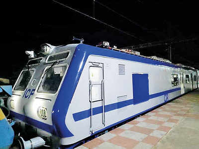 Central Railway’s first AC rake arrives in city, parked at the Kurla car shed
