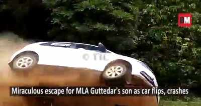 MLA’s son escapes unhurt in motor sport rally mishap