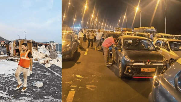 3-truck pile-up near Mumbai-Pune Expressway new link kills 2, causes 2-hour jam