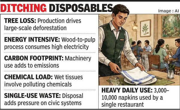 Bhavnagar goes green with shift to cloth napkins
