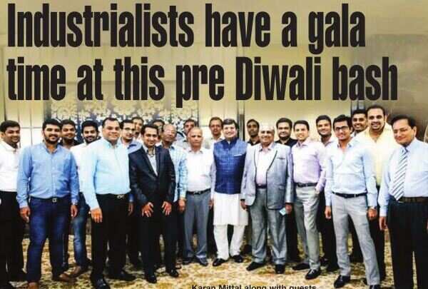 Industrialists have a gala time at this pre Diwali bash
