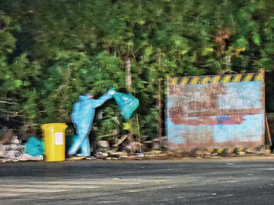 Three men caught dumping hospital waste on highway