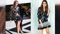 Malaika Arora or Kriti Sanon, who slayed the whimsical black and silver star-motif outfit better? 