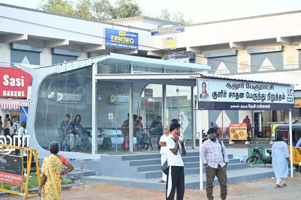 Coimbatore gets its first AC bus shelter at Sulur
