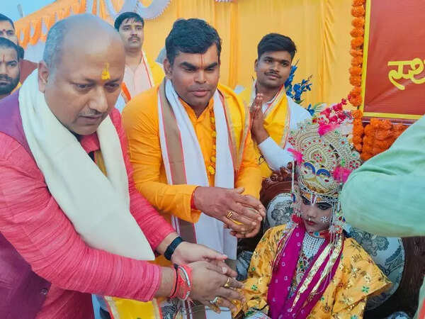 Ram’s first ‘tilakotsav’ after temple opening in Ayodhya held with fanfare