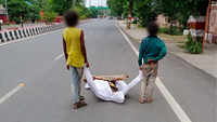 Agra: Two kids carry firewood in used PPE kit, video goes viral 