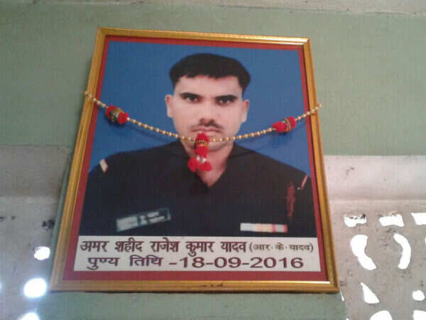 Uri martyr Rajesh Kumar Yadav's newborn daughter named Bharti