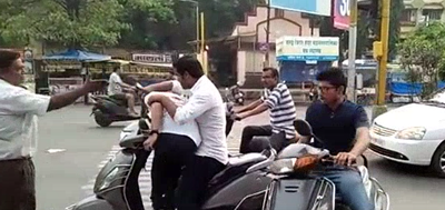 Mumbai: Vasai based NGO Aamchi Vasai uses unusual method to teach traffic rules to unruly drivers and riders