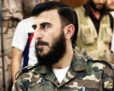 Major blow for Syrian rebels, airstrike kills leader near Damascus