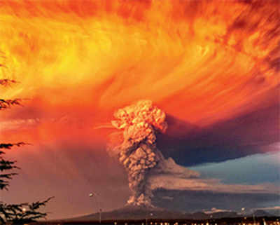 Chile volcano erupts for 1st time in 54 yrs