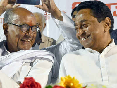 Kamal Nath backs Digvijaya Singh as state Cong chief