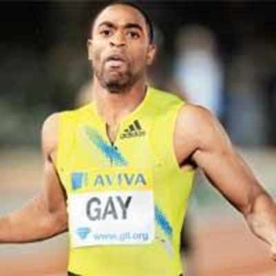 Gay sprints to 100m season best