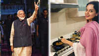 Kangana Ranaut celebrates PM Narendra Modi's win in Lok Sabha elections 2019, treats family with chai and pakodas 