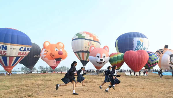 Why go to Cappadocia when you can have a free hot air balloon ride in Chennai; see pics