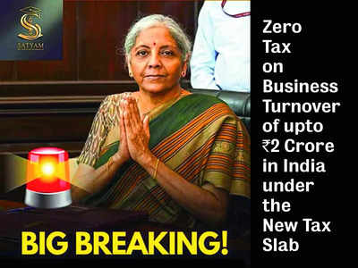 Bust Fake News with Bangalore Mirror: Businesses with Rs.2 cr turnover are not completely tax-exempt under new regime