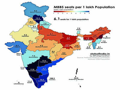 There are 12.8 applicants for every MBBS seat in Karnataka