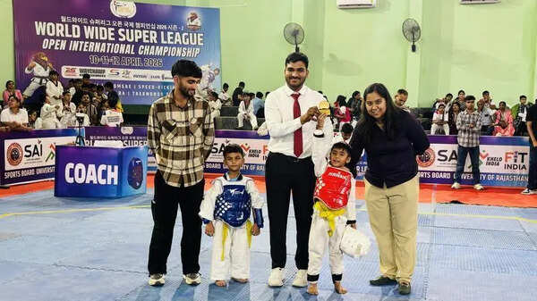 World Wide Super League International Taekwondo Championship: Five-year-old Shaurya Maheshwari from Jaipur wins gold medal
