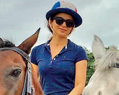 Kangana takes up horse-riding as a hobby