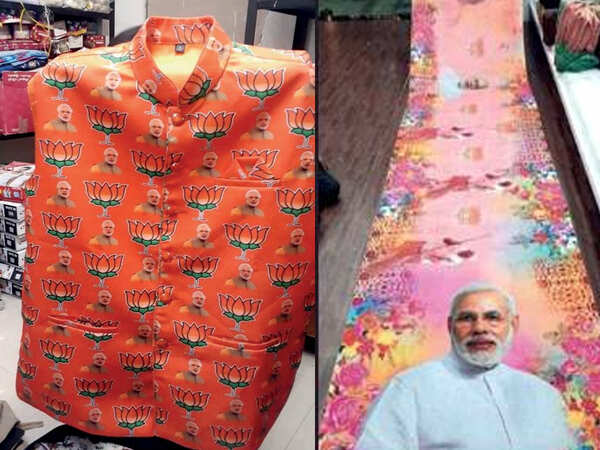Amid poll fever, demand for Modi jackets, saris soars