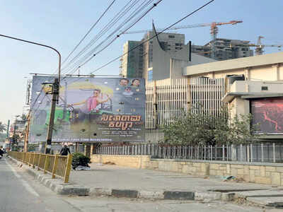 Flex board promoting Nikhil Kumar’s film pulled down