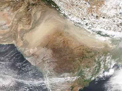 Hazardous pre-monsoon dust pollution covers India, NASA image reveals