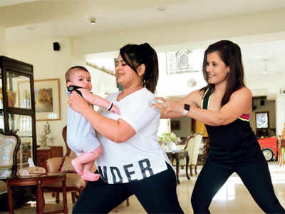 7 fun mommy-baby workout moves