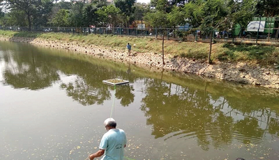Bengaluru: Rajarajeshwari Nagar residents make artificial floating