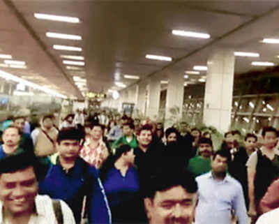 Air India passengers stranded at Delhi airport all night