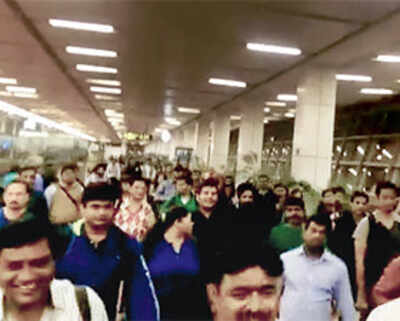 Air India passengers stranded at Delhi airport all night