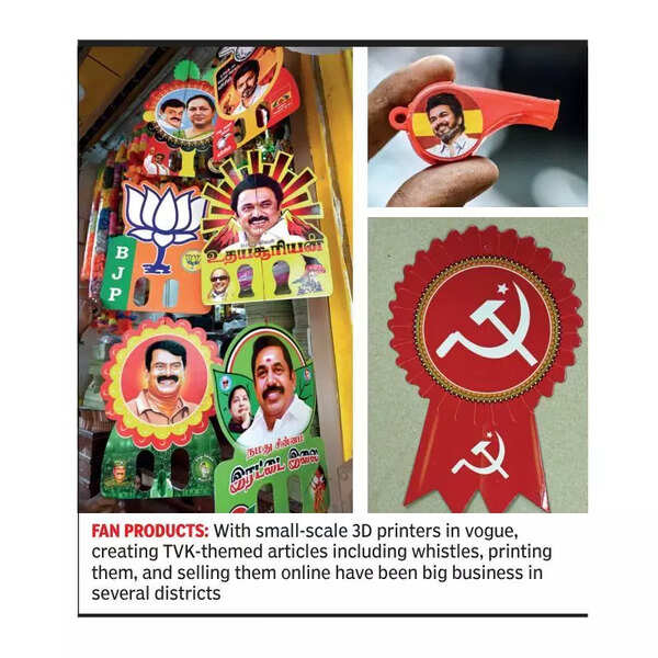 ‘Whistle podu’: TVK merchandise steals show