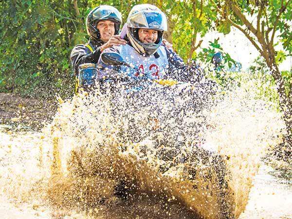 Puddles or potholes, there was no stopping these 85 riders at this Agra rally